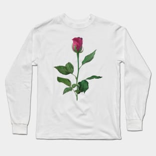 Watercolor rose Long Sleeve T-Shirt